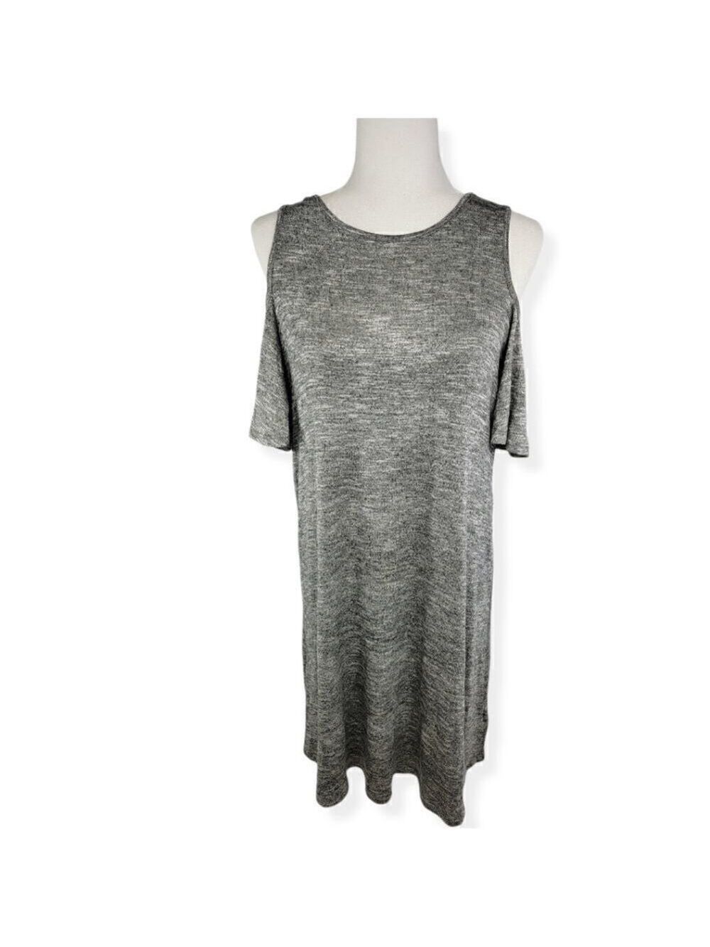 a.n.a Cold Shoulder A- line dress Gray  Size XL NWT